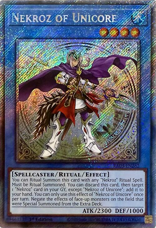 Nekroz of Unicore (Platinum Secret Rare) [RA03-EN262] Platinum Secret Rare | The CG Realm