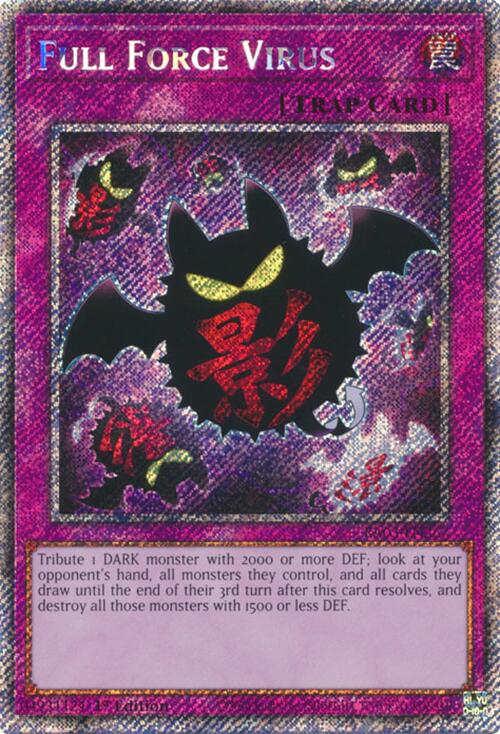 Full Force Virus (Platinum Secret Rare) [RA03-EN267] Platinum Secret Rare | The CG Realm