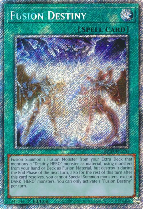 Fusion Destiny (Platinum Secret Rare) [RA03-EN270] Platinum Secret Rare | The CG Realm