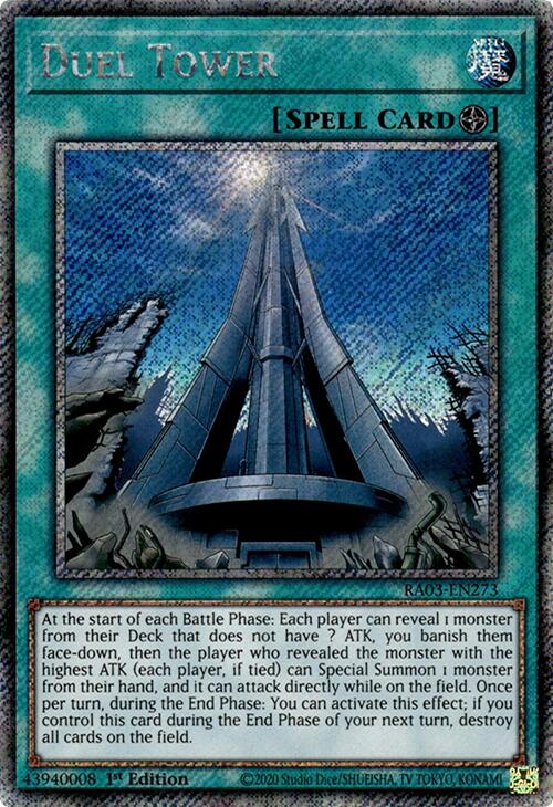 Duel Tower (Platinum Secret Rare) [RA03-EN273] Platinum Secret Rare | The CG Realm