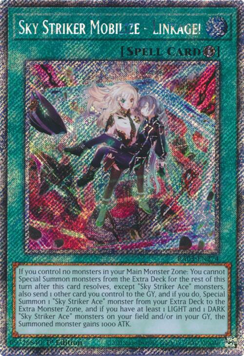 Sky Striker Mobilize - Linkage! (Platinum Secret Rare) [RA03-EN274] Platinum Secret Rare | The CG Realm