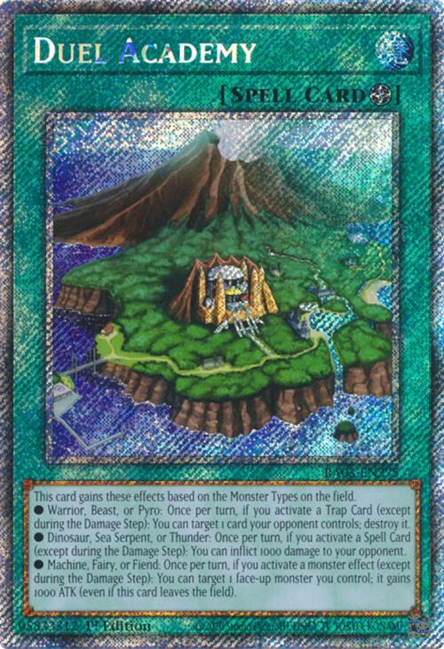 Duel Academy (card) (Platinum Secret Rare) [RA03-EN275] Platinum Secret Rare | The CG Realm
