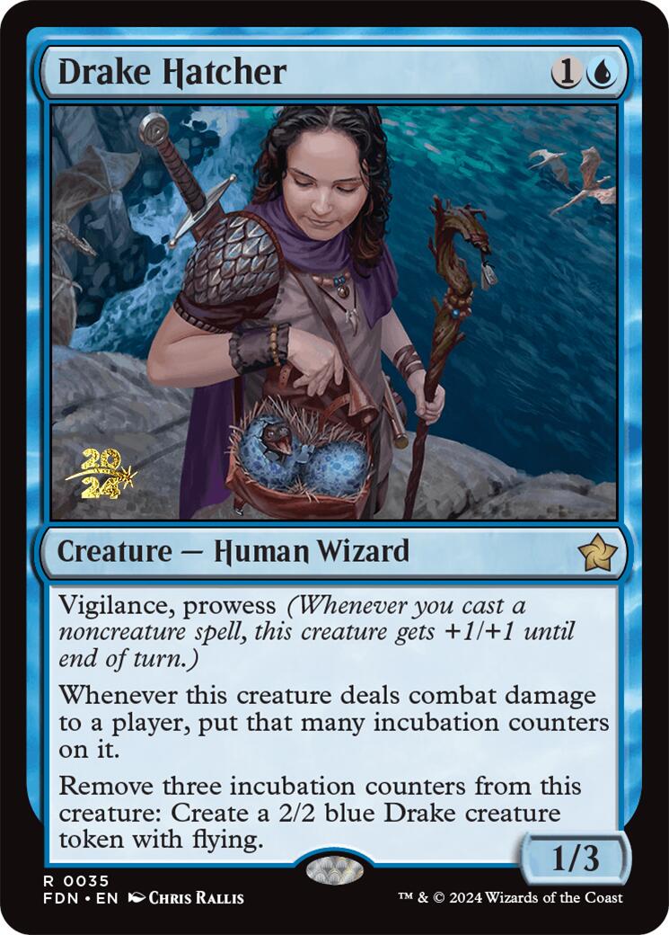 Drake Hatcher [Foundations Prerelease Promos] | The CG Realm