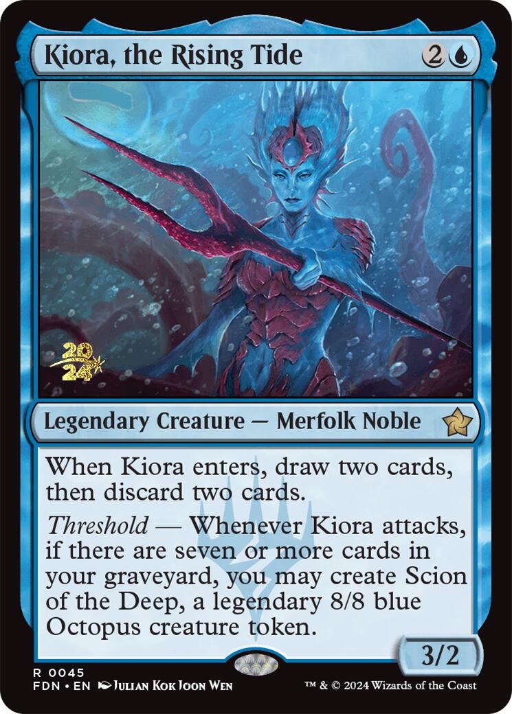 Kiora, the Rising Tide [Foundations Prerelease Promos] | The CG Realm