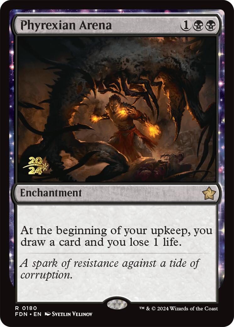 Phyrexian Arena [Foundations Prerelease Promos] | The CG Realm