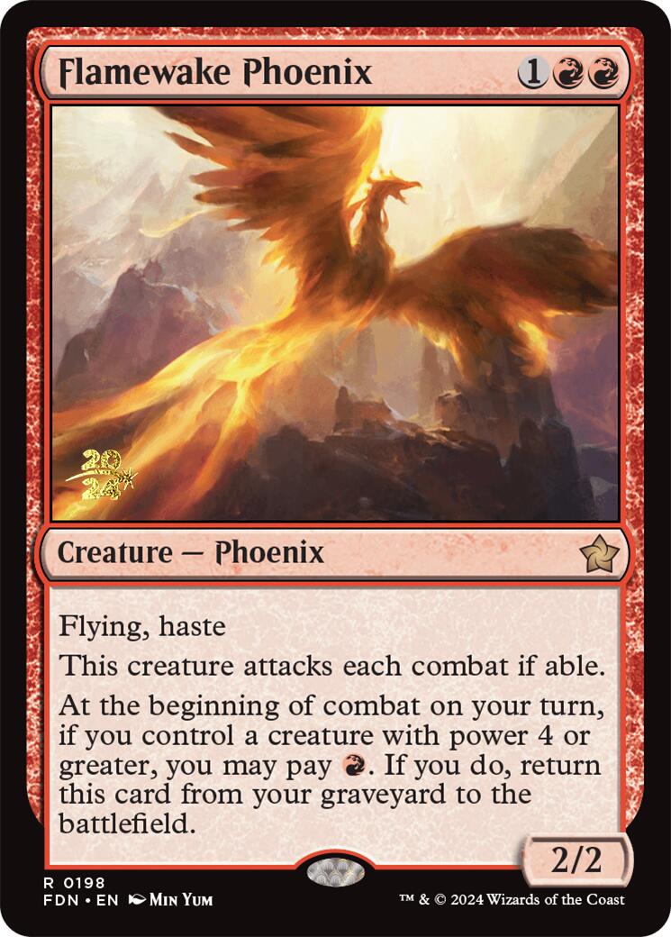 Flamewake Phoenix [Foundations Prerelease Promos] | The CG Realm