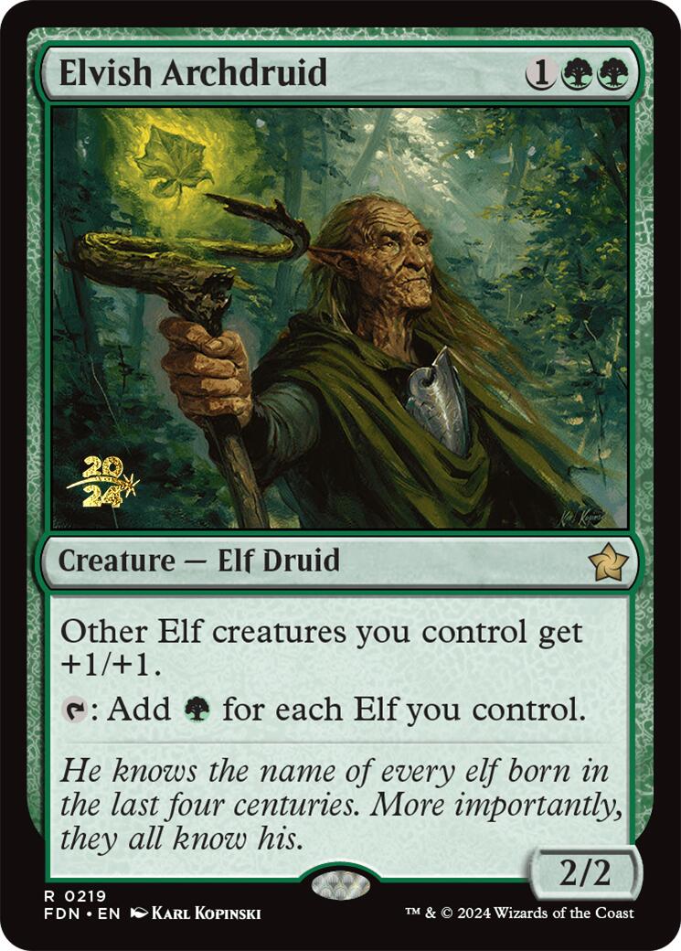 Elvish Archdruid [Foundations Prerelease Promos] | The CG Realm
