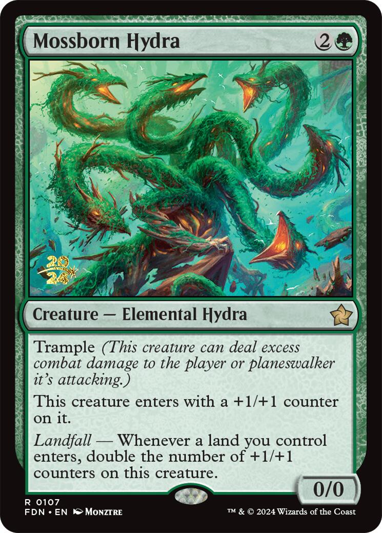 Mossborn Hydra [Foundations Prerelease Promos] | The CG Realm
