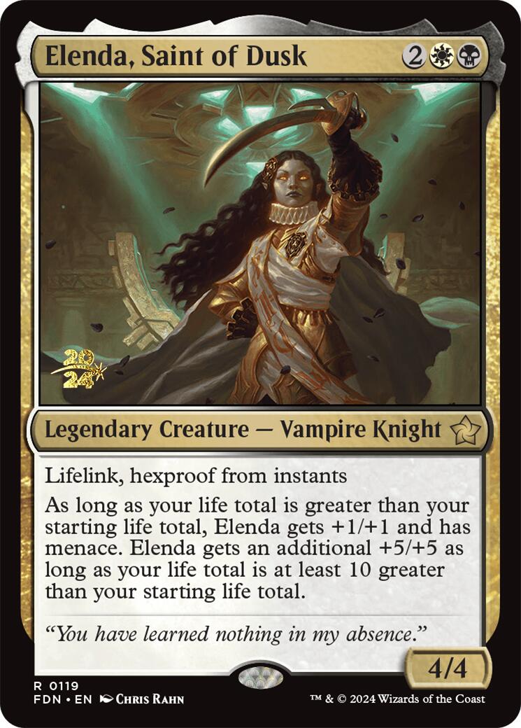 Elenda, Saint of Dusk [Foundations Prerelease Promos] | The CG Realm