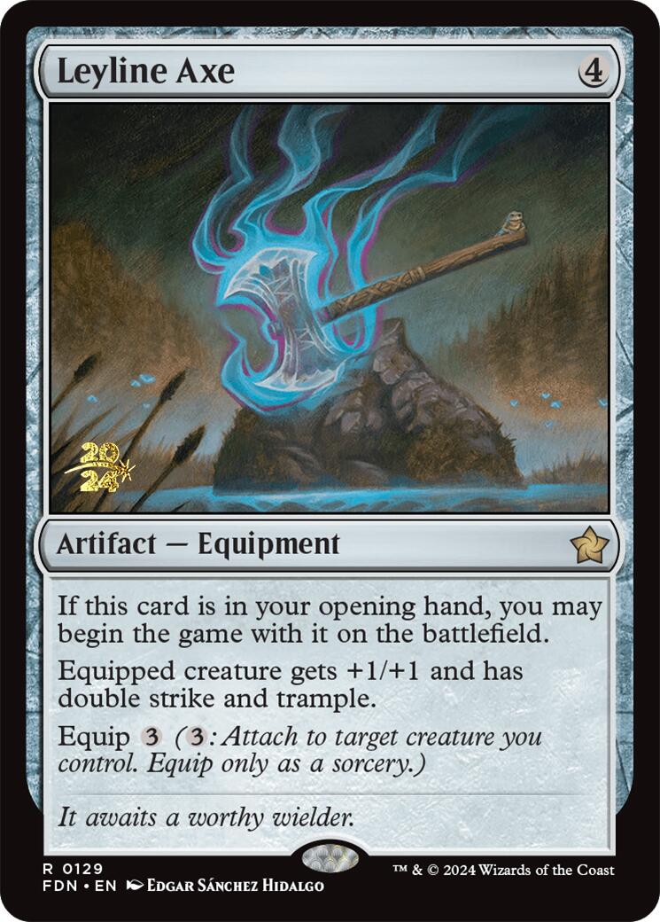Leyline Axe [Foundations Prerelease Promos] | The CG Realm