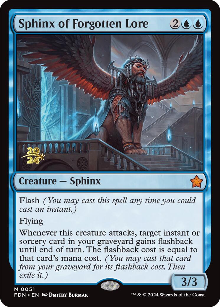 Sphinx of Forgotten Lore [Foundations Prerelease Promos] | The CG Realm