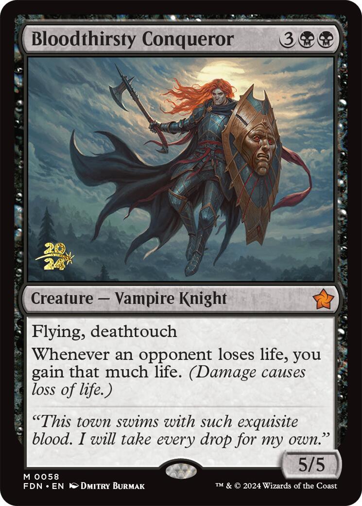 Bloodthirsty Conqueror [Foundations Prerelease Promos] | The CG Realm