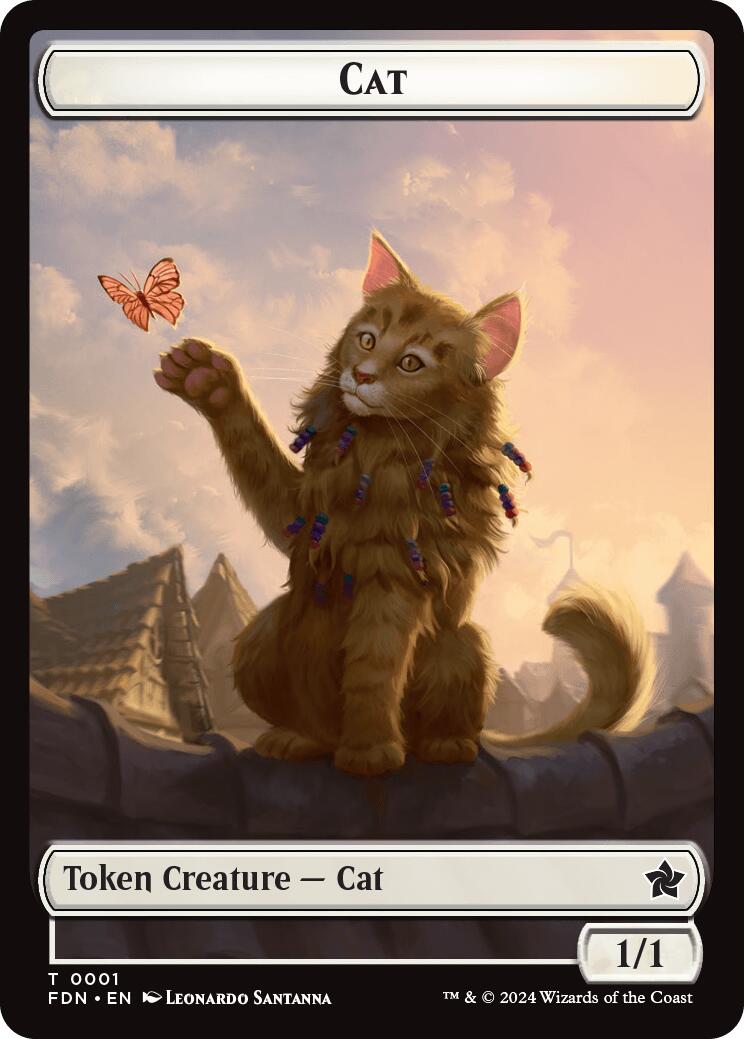 Spirit // Cat (0001) Doubled-Sided Token (FDN-1 // 7) - Foundations