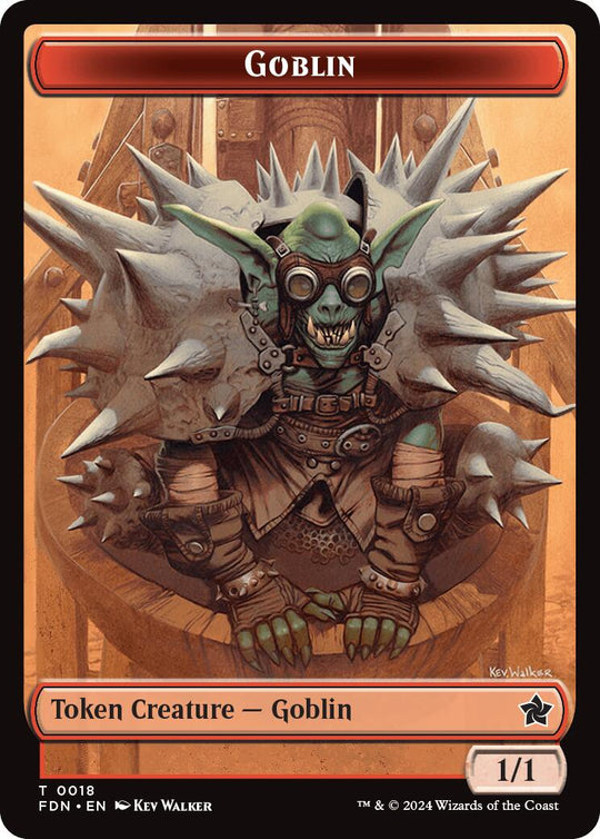 Drake // Goblin Doubled-Sided Token (FDN-8 // 18) - Foundations