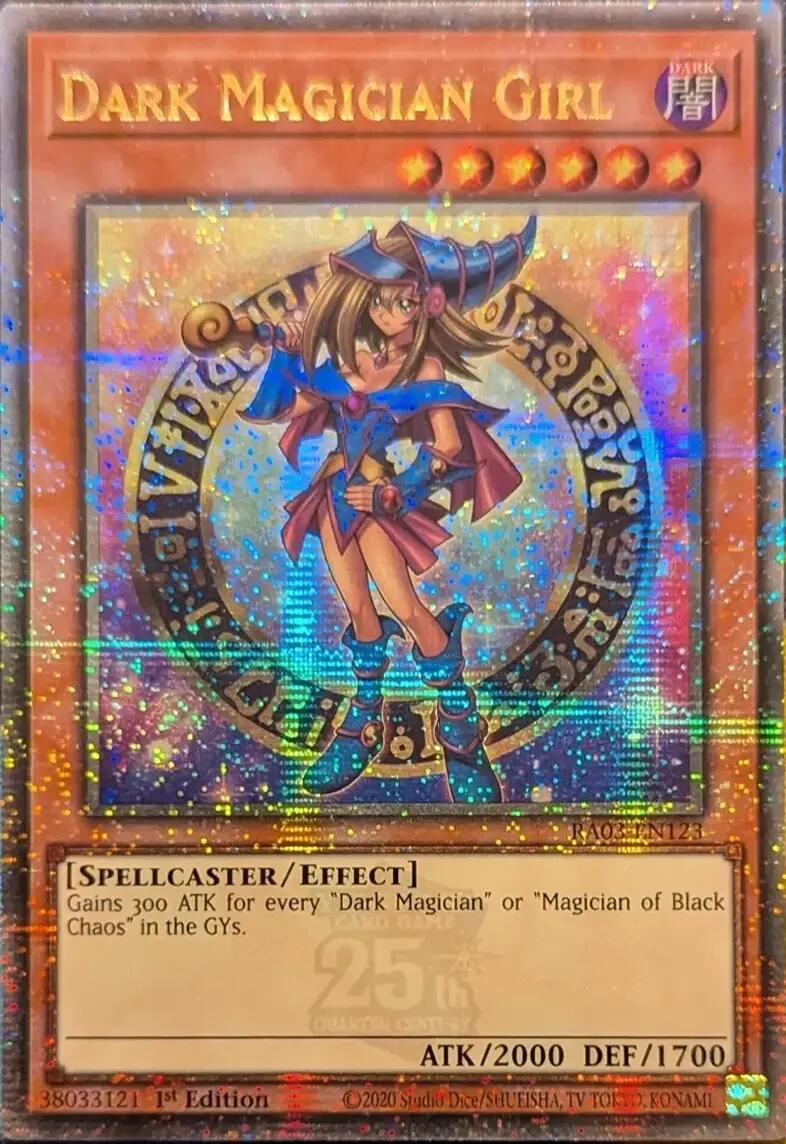 Dark Magician Girl (Quarter Century Secret Rare) (B) [RA03-EN123] Quarter Century Secret Rare | The CG Realm