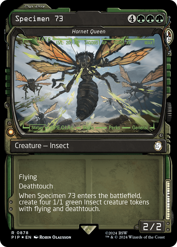 Specimen 73 - Hornet Queen (Showcase) (Surge Foil) [Fallout] | The CG Realm