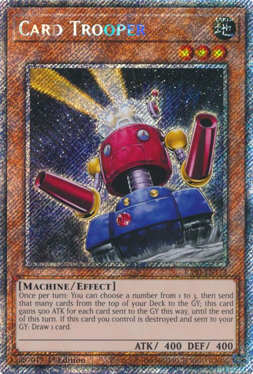 Card Trooper (Platinum Secret Rare) [RA03-EN172] Platinum Secret Rare | The CG Realm