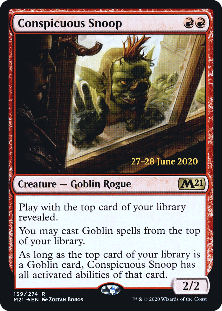 Conspicuous Snoop (PRE-139S) - Core Set 2021 Promos Foil