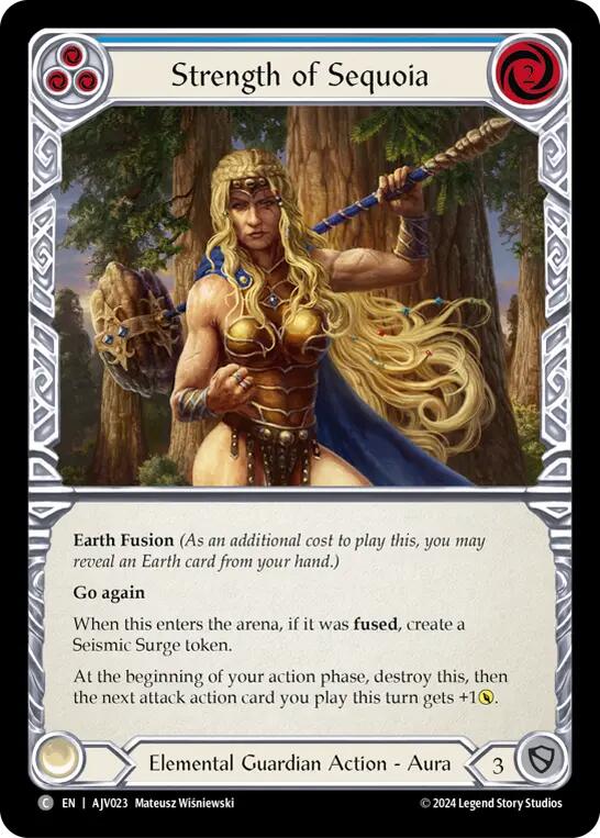 Strength of Sequoia (Blue) [AJV023] (Armory Deck: Jarl Vetreidi) | The CG Realm