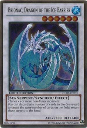 Brionac, Dragon of the Ice Barrier (GLD5-EN031) - Gold Series: Haunted Mine Limited