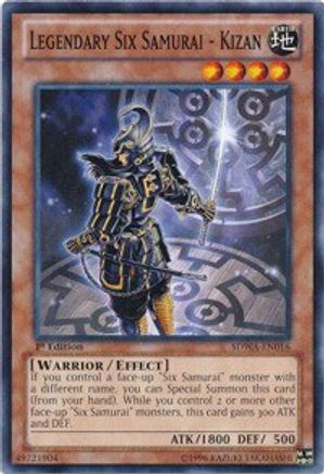 Legendary Six Samurai - Kizan (SDWA-EN016) - Structure Deck: Samurai Warlords 1st Edition