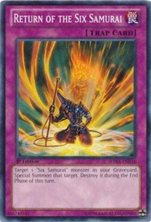 Return of the Six Samurai (SDWA-EN034) - Structure Deck: Samurai Warlords 1st Edition