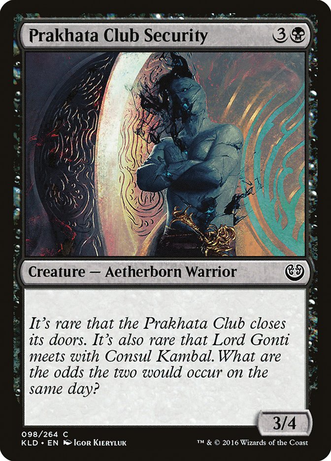 Prakhata Club Security [Kaladesh] | The CG Realm