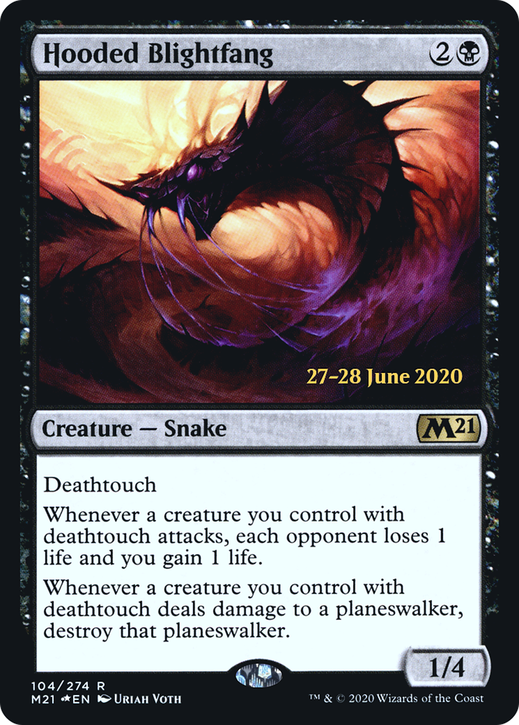 Hooded Blightfang (PRE-104S) - Core Set 2021 Promos Foil