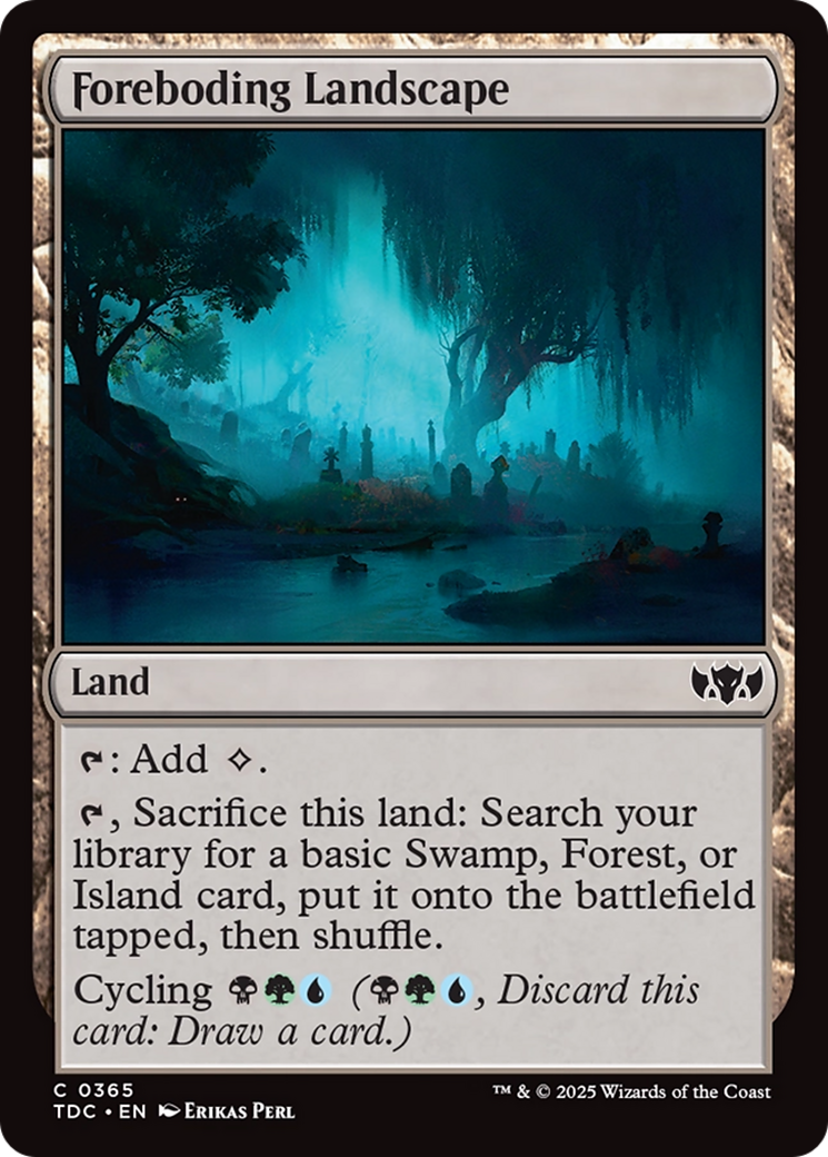 Foreboding Landscape [Tarkir: Dragonstorm Commander] | The CG Realm
