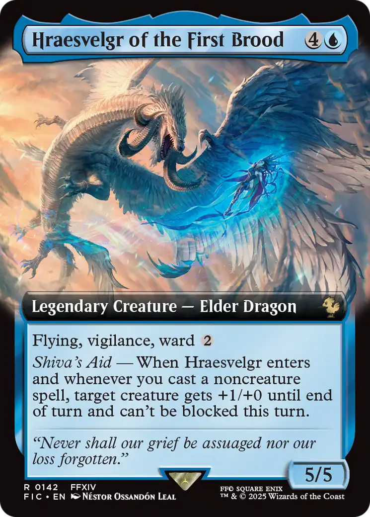 Hraesvelgr of the First Brood (Extended Art) [FINAL FANTASY Commander] | The CG Realm