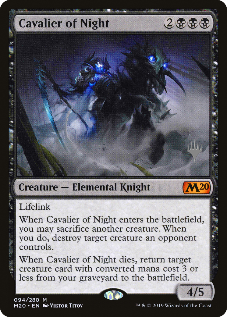 Cavalier of Night (PPM20-094) - Core Set 2020 Promos