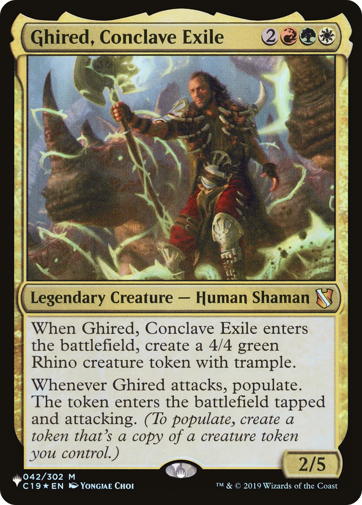 Ghired, Conclave Exile [The List] | The CG Realm