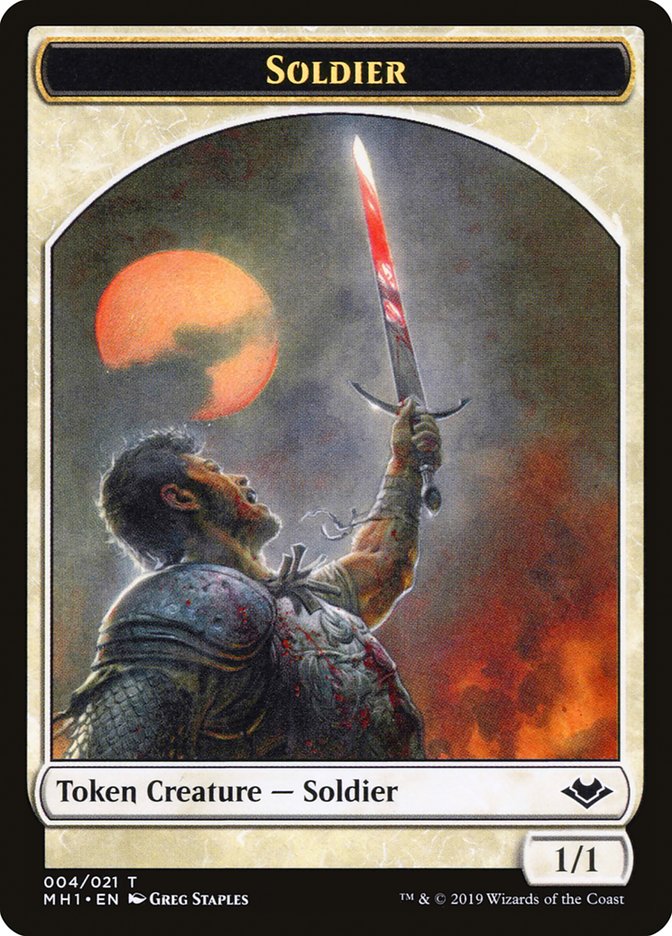 Angel // Soldier Double-Sided Token (MH1-2 // 4) - Modern Horizons