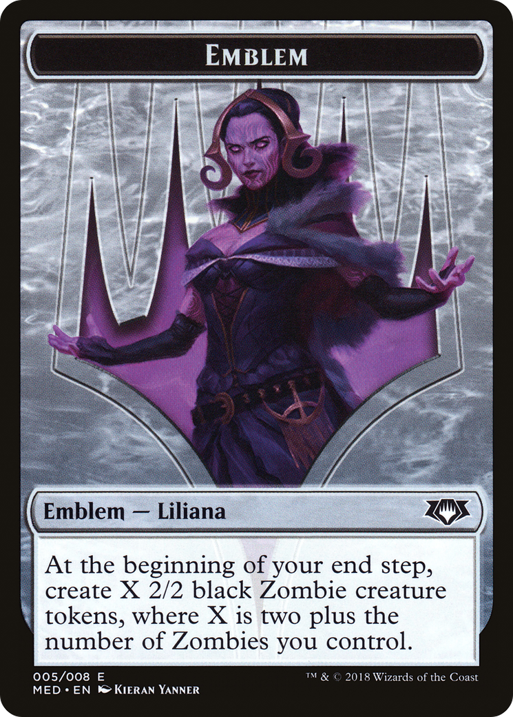 Emblem - Liliana, the Last Hope (MED-005) - Mythic Edition Tokens