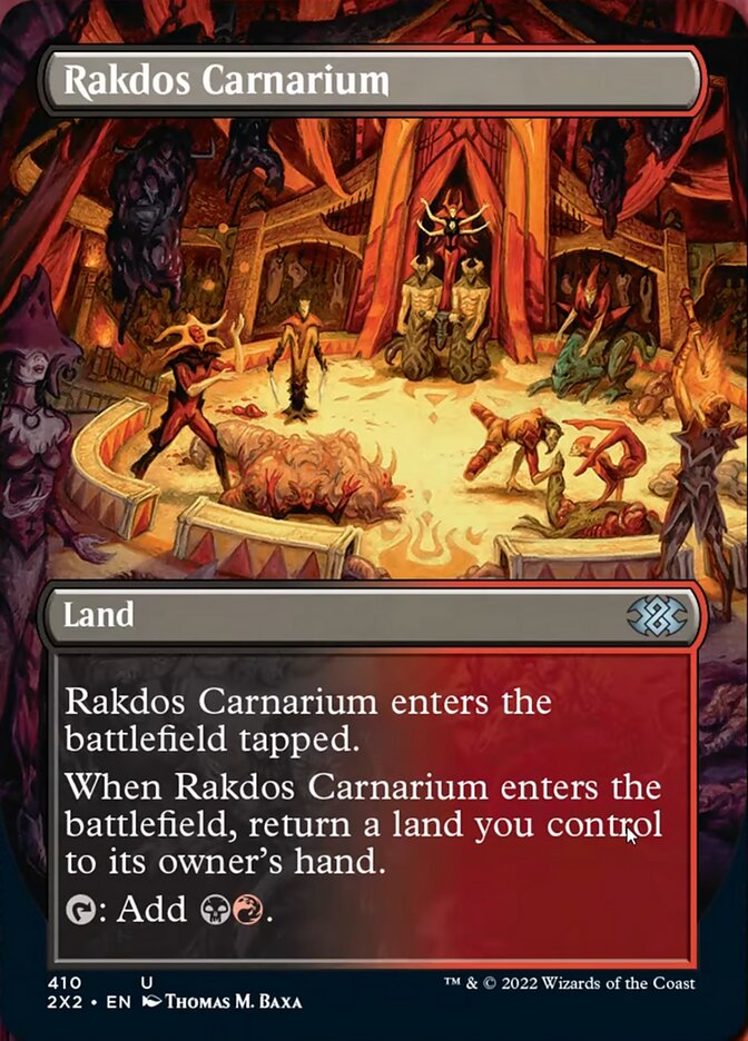 Rakdos Carnarium (Borderless Alternate Art) [Double Masters 2022] | The CG Realm