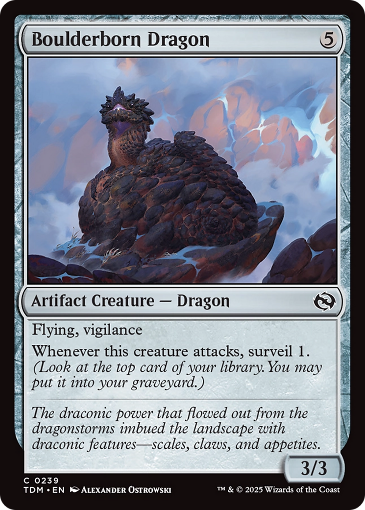 Boulderborn Dragon [Tarkir: Dragonstorm] | The CG Realm