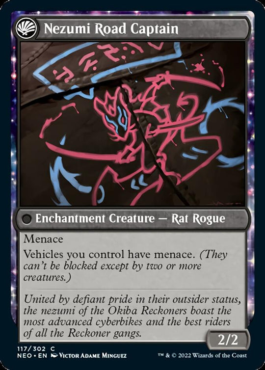 Okiba Reckoner Raid (NEO-117) - Kamigawa: Neon Dynasty: (fandfc, enchantment)