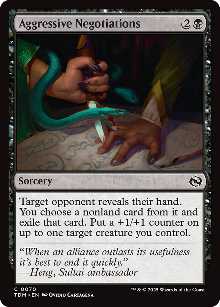 Aggressive Negotiations [Tarkir: Dragonstorm] | The CG Realm