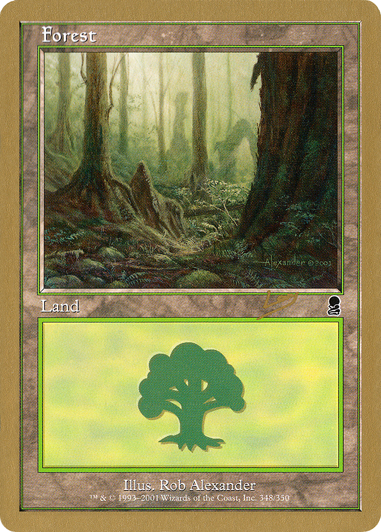 Forest (348) - 2002 Raphael Levy (ODY) (WCD-) - World Championship Decks 2002