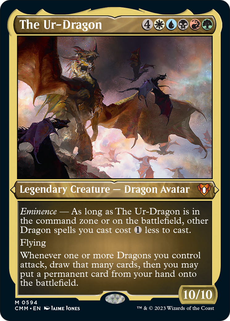 The Ur-Dragon (Foil Etched) [Commander Masters] | The CG Realm