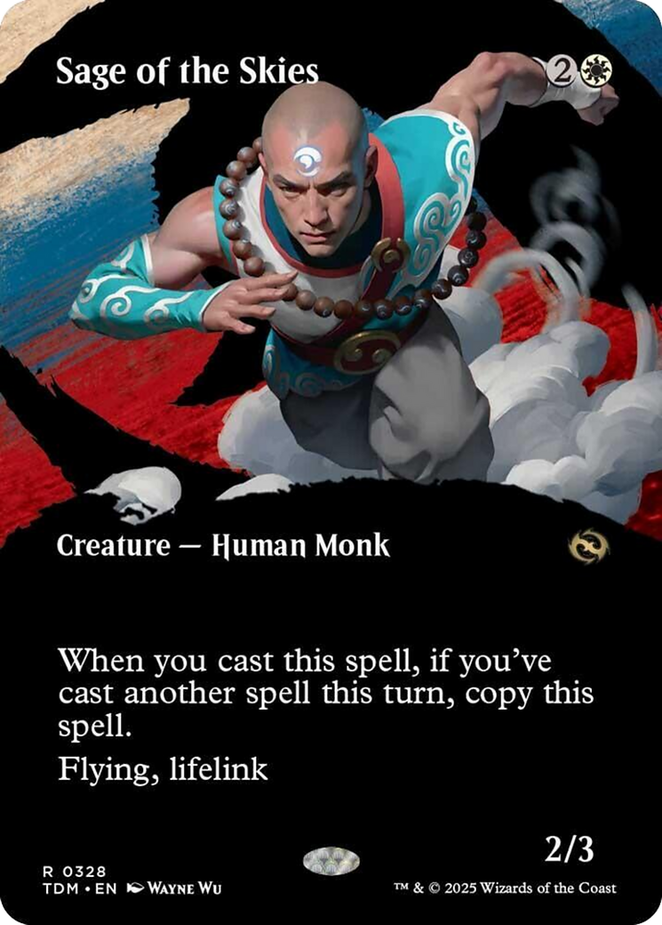 Sage of the Skies (Borderless) [Tarkir: Dragonstorm] | The CG Realm