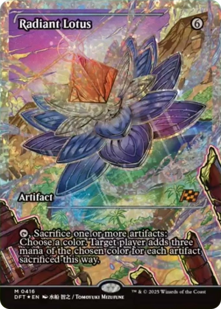 Radiant Lotus (Showcase) (Fracture Foil) [Aetherdrift] | The CG Realm