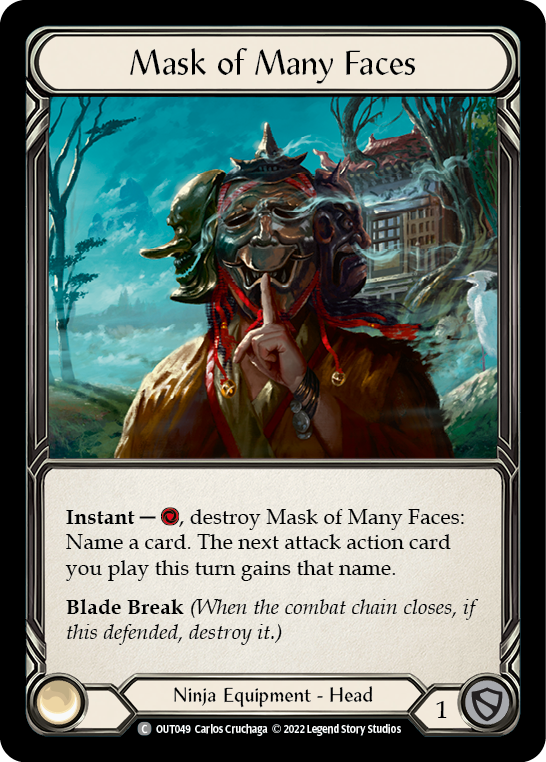 Mask of Many Faces [OUT049] (Outsiders)  Rainbow Foil | The CG Realm