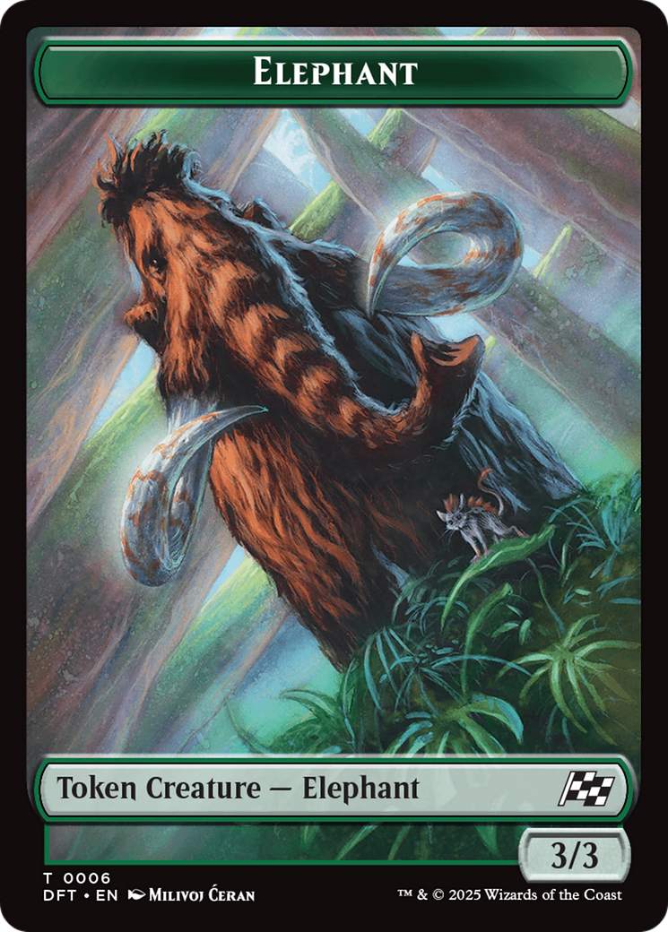 Insect // Elephant Double-Sided Token (DFT-7 // 6) - Aetherdrift