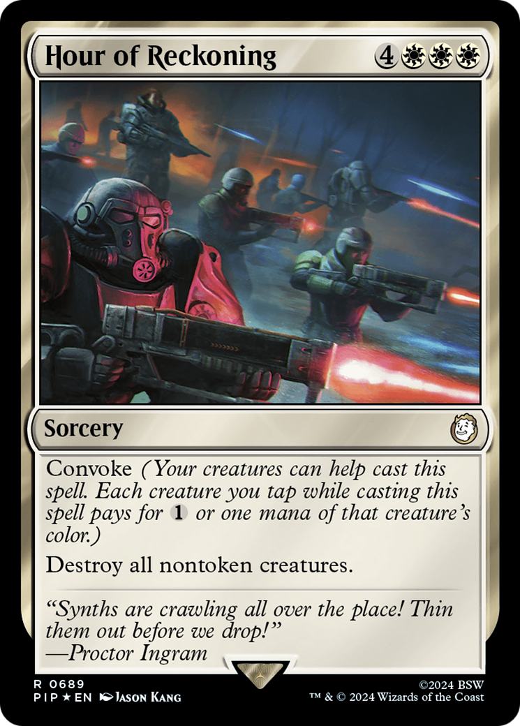 Hour of Reckoning (Surge Foil) (PIP-689) - Fallout Foil