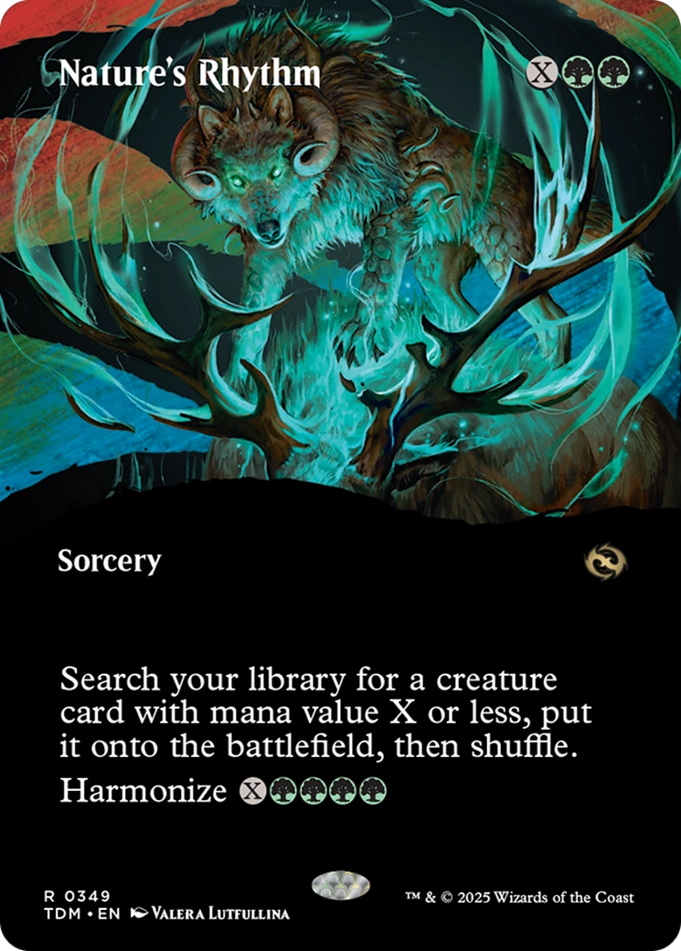 Nature's Rhythm (Borderless) [Tarkir: Dragonstorm] | The CG Realm