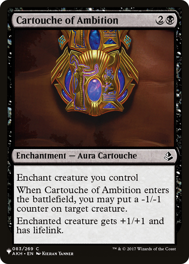 Cartouche of Ambition [The List] | The CG Realm