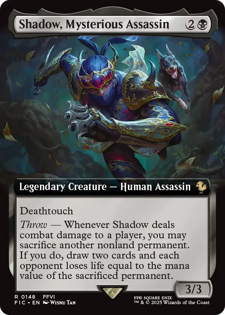 Shadow, Mysterious Assassin (Extended Art) [FINAL FANTASY Commander] | The CG Realm