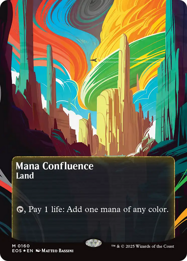 Mana Confluence (0160) (Borderless) (Galaxy Foil) [Edge of Eternities: Stellar Sights] | The CG Realm