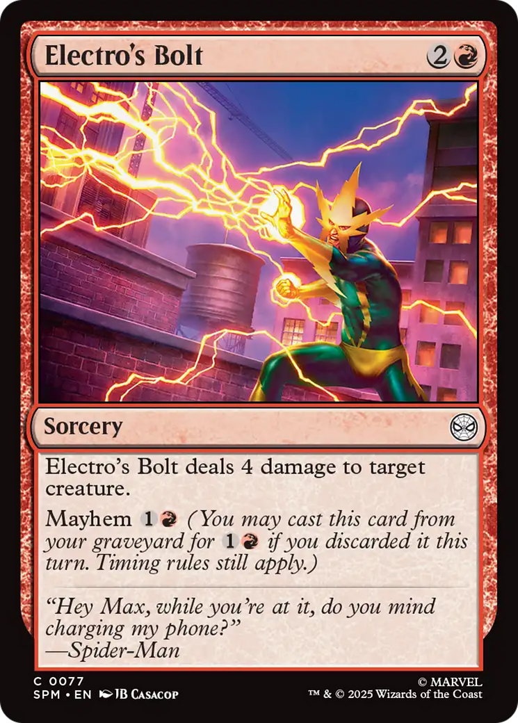 Electro's Bolt [Marvel's Spider-Man] | The CG Realm